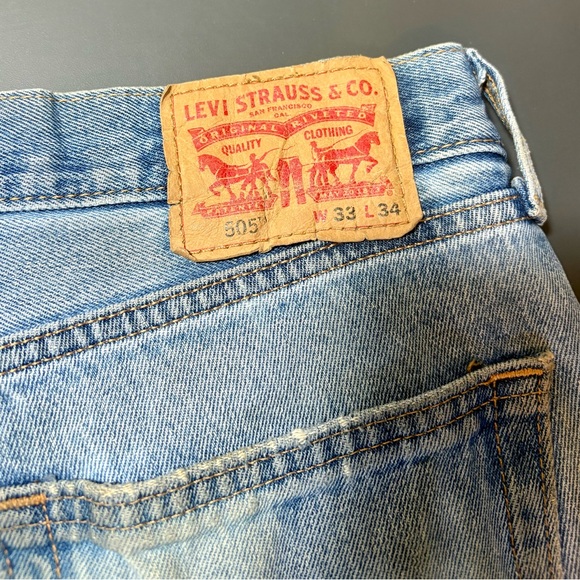 LEVI’S 505 Vintage Customized Tie-Dye Blue Jeans - Picture 7 of 8